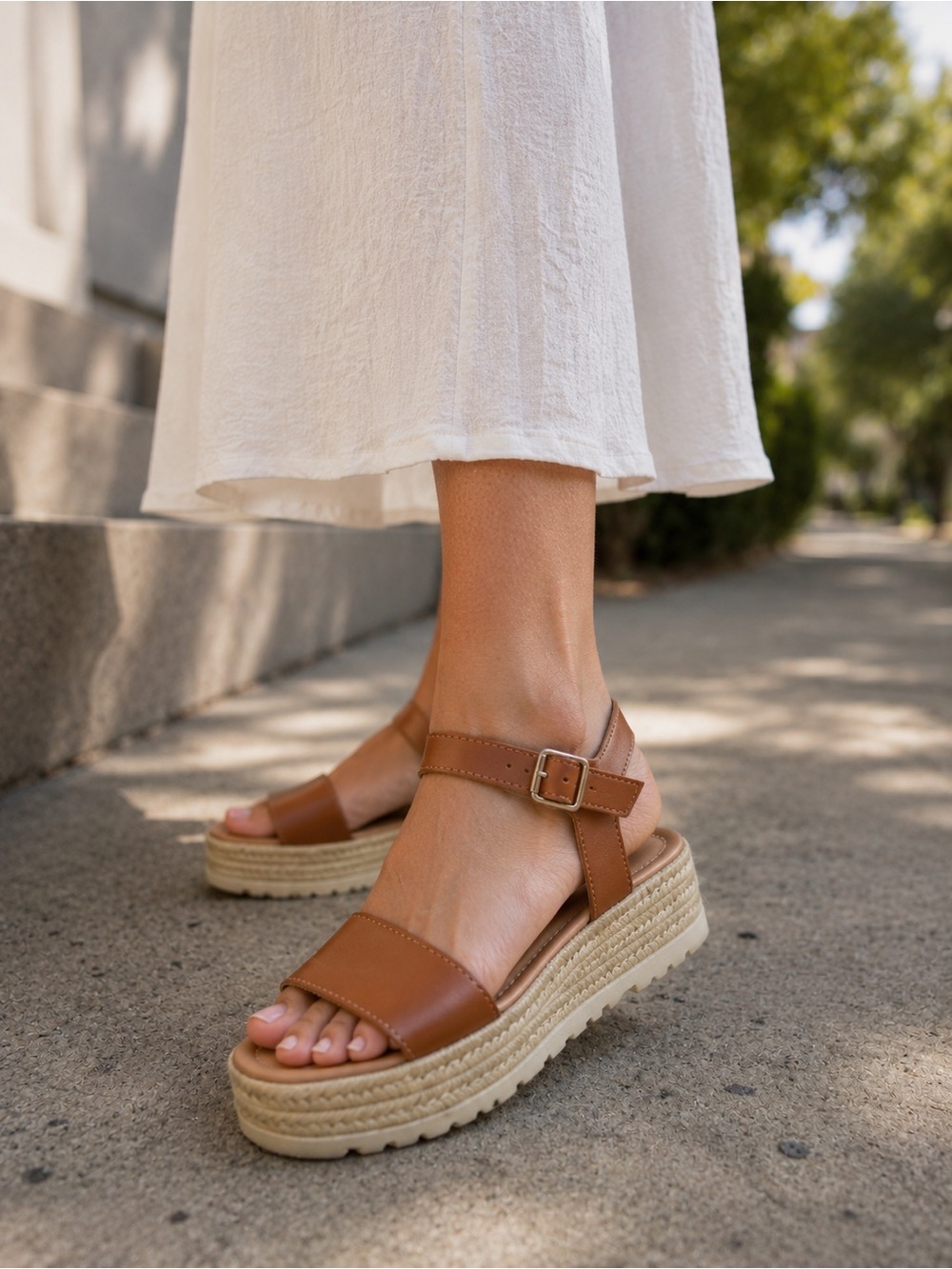 Steve Madden Jewell Platform Espadrille Sandals – Women’s Size 8M